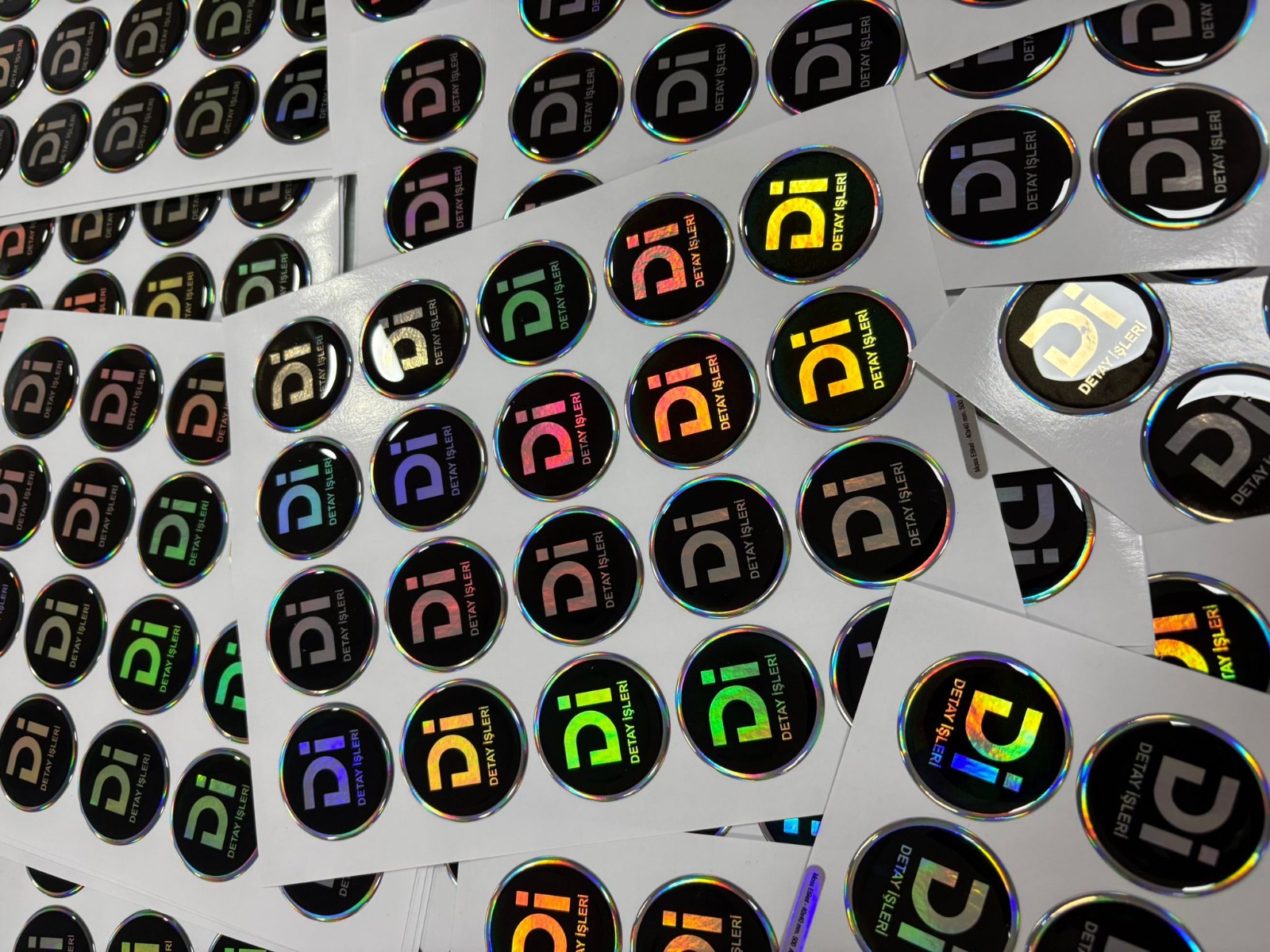 Yuvarlak Hologram Damla Etiket